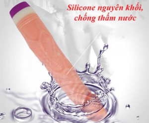 Dương Vật Giả Rung Ngoáy 2 Pin Baile 9 dương vật giả silicone chống thấm nước Baile