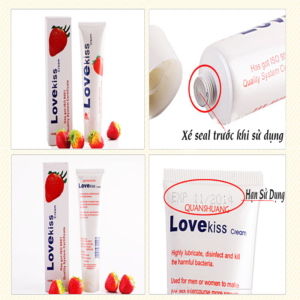 Hướng dẫn sử dụng gel bôi trơn love kiss hương dâu