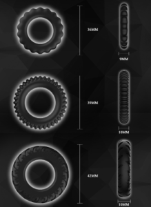 kích thước của vòng đeo kéo dài titan