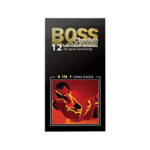 Bao Cao Su Boss 4in1 Gân Gai Kéo Dài Thời Gian 8 bao cao su boss 4in1