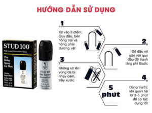 hướng dẫn sử dụng chai xịt STUD100 hiểu quả