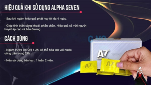 Kẹo A7 Alpha Seven Tăng Cường Sinh Lý USA 10 cách dùng kẹo ngậm A7 đúng cách