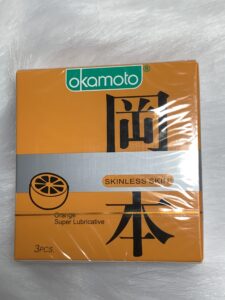 Bao cao su okamoto hương cam orange