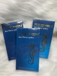 bao cao su cá ngựa xanh Rocmen có gai nổi lớn - Hộp 10 chiếc 