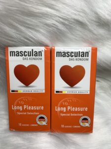 bao cao su kéo dài thời gian Masculan Long Pleasure