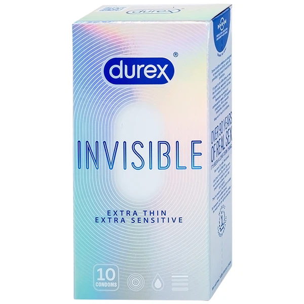 Bao cao su siêu mỏng giá bao nhiêu? Cập nhật giá và nơi mua uy tín 19 00010242 durex invisible extra t